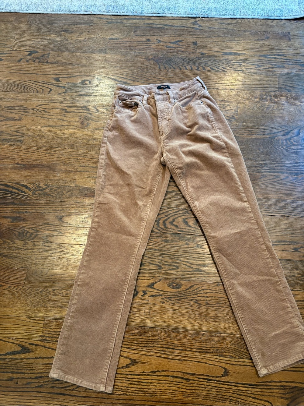 Quince Straight-Leg Corduroy Pants in Light Brown